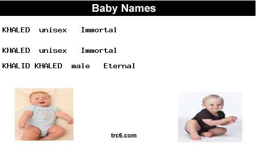 khaled baby names